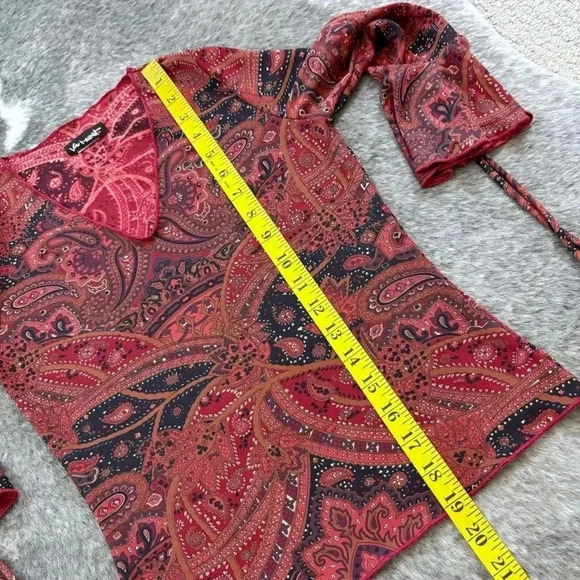 Vintage Y2K Paisley Blouse - Picture 10 of 11